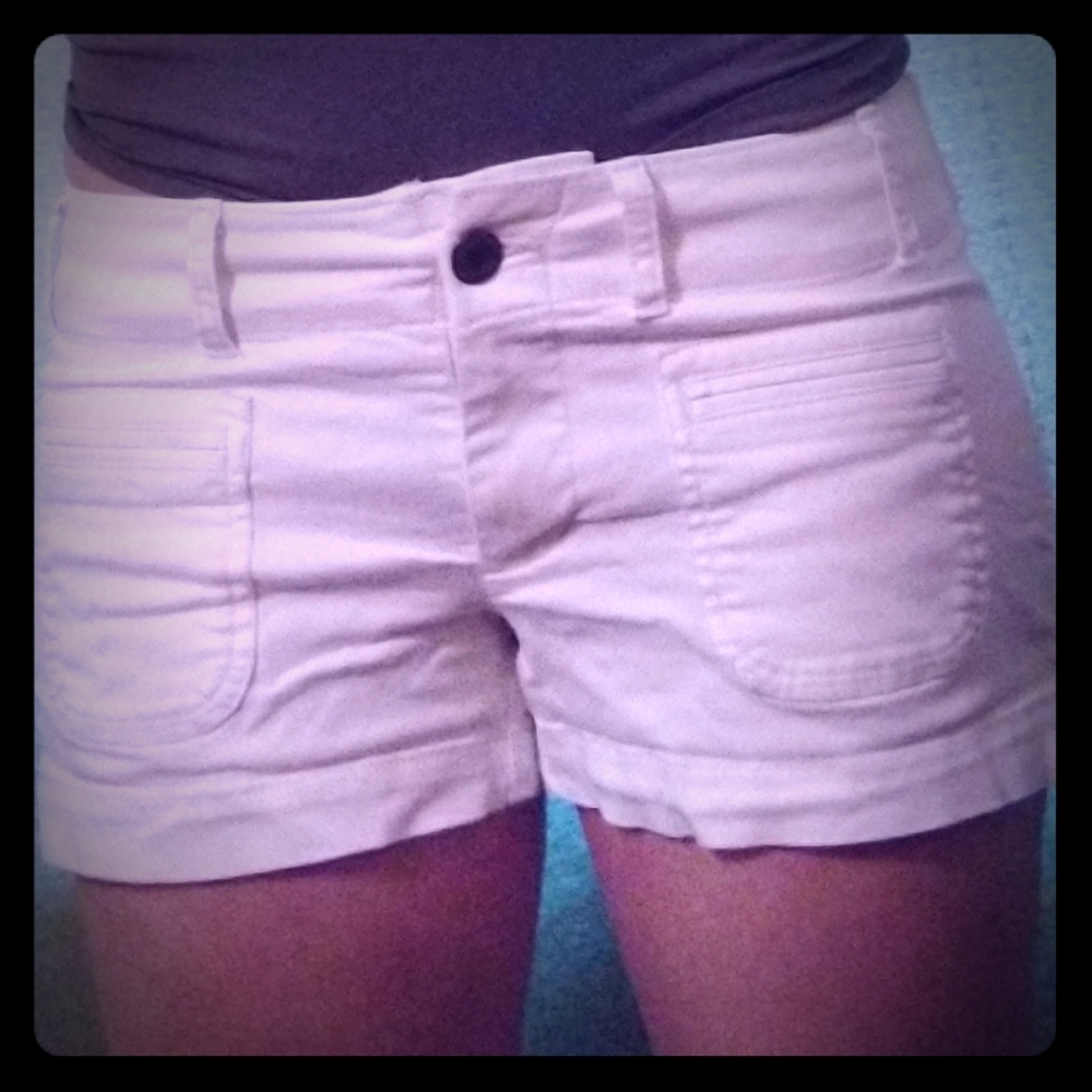 AE white shorts